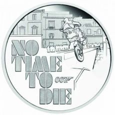 James Bond - No Time To Die Ag 1 $ PP Tuvalu 2020  1Oz