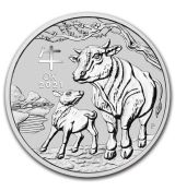 Rok Buvola (Býk) 1 Oz Lunar Ox BU (Series III) 2021 Austrálie