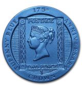 2015 Ascension Island  1 Crown Tuppenny Blue Stamp 1 oz