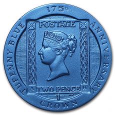2015 Ascension Island  1 Crown Tuppenny Blue Stamp 1 oz
