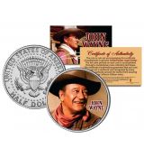 JOHN WAYNE -  JFK Kennedy Half Dollar USA - oficiálně licencovaný