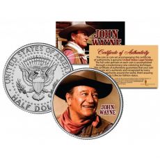 JOHN WAYNE -  JFK Kennedy Half Dollar USA - oficiálně licencovaný
