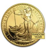 1 oz Gold Britannia BU  (náhodný rok)