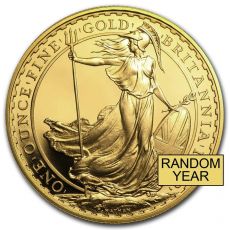 1 oz Gold Britannia BU  (náhodný rok)