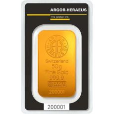Argor-Heraeus Gold Bar 50 Gram