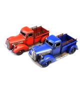 Starožitný model kamionu modré & červené barvy
