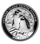2020 Nový Zéland  Chatham Island Crested Penguin BU  1 Oz