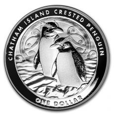 2020 Nový Zéland  Chatham Island Crested Penguin BU  1 Oz