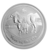 Rok Buvola (Býk ) Lunární 1 oz Serie II 2009