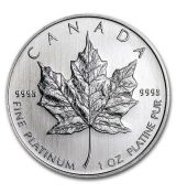 Kanada 1 oz Platinum Maple Leaf BU (náhodný rok)