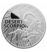 2022 Austrálie 1 oz stříbra $ 1 Desert Scorpion 1 Oz