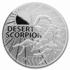 2022 Austrálie 1 oz stříbra $ 1 Desert Scorpion 1 Oz