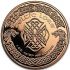 1 oz  Měděná mince  - Celtic Lore Keltská tradice: Cernunnos
