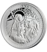 Stříbrná mince Una a lev 1 Oz 1 £ Svatá Helena 2022