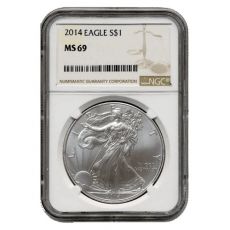 2014 American Silver Eagle MS-69 NGC 1 Oz