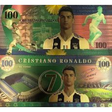 100 Cristiano Ronaldo (suvenírová bankovka 24 k GOLD)