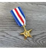 US Army Award Medal Silver Five-pointed