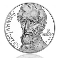 Stříbrná medaile Abraham Lincoln provedení proof (ČM 2011) 42g