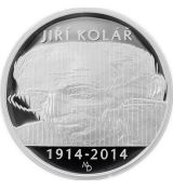 Stříbrná mince 500 Kč 2014 Jiří Kolář proof