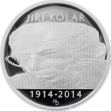 Stříbrná mince 500 Kč 2014 Jiří Kolář proof