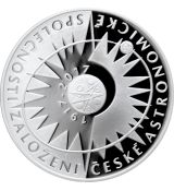 Stříbrná mince 200 Kč Založení České astronomické společnosti 100. výročí 2017 Proof