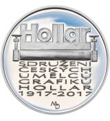 2017 PROOF - 200 KČ ZALOŽENÍ SDRUŽENÍ ČESKÝCH UMĚLCŮ GRAFIKŮ HOLLAR