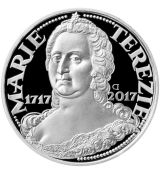 STŘÍBRNÁ MINCE 200 KČ MARIE TEREZIE (300.VÝROČÍ NAROZENÍ) 2017 PROOF