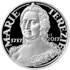 STŘÍBRNÁ MINCE 200 KČ MARIE TEREZIE (300.VÝROČÍ NAROZENÍ) 2017 PROOF