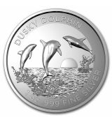 Silver Dolphin (delfín) High Relief 1 oz Proof