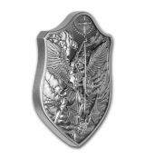 Stříbrný archanděl Michael Ornate Shield 2 Oz