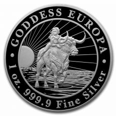 Stříbrná mince Goddess Europa 1 Oz Čadská Republika 2023