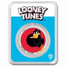 Mince Looney Tunes Daffy Duck obarvený 1 oz