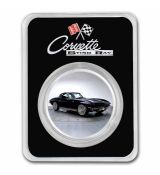 Mince Corvette (1963) Black Stingray TEP (barevná) 1 oz