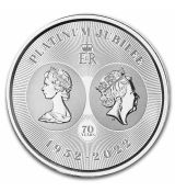 Mince Queen Elizabeth II 70th 1 oz Silver Platinum Jubilee