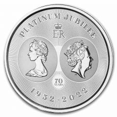 Mince Queen Elizabeth II 70th 1 oz Silver Platinum Jubilee