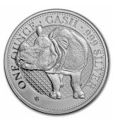 Stříbrná mince 1 £ Nosorožec (Rhino)2022 Svatá Helena 1 oz