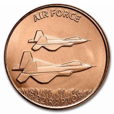 Mince - 1  oz Měděná - US Air Force: F-22 Raptor