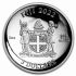 Mince Modrá zemně koule ve tvaru stříbrné mince Proof 3 oz 2022