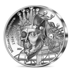Stříbrná mince Shakespeare 1 oz 20 EUR 2022 Francie