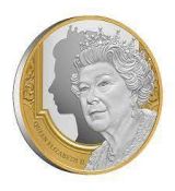 Stříbrná mince + selektivní zlacení Queen Elizabeth II ( In Memoriam) 1 oz 1 USD 2022 Niue
