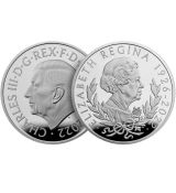 Stříbrná mince královna Elizabeth II (1926-2022) 1 oz 2022 Velká Británie Proof