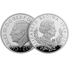 Stříbrná mince královna Elizabeth II (1926-2022) 1 oz 2022 Velká Británie Proof