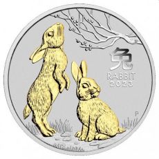 Stříbrná mince Rok Králíka 1 Oz 1 $  Australie 2023