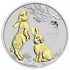 Stříbrná mince Rok Králíka 1 Oz 1 $  Australie 2023