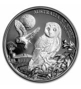 Stříbrná mince Night Barn Owl (Noční sova pálená) 1 Oz 1 $  2022  Niue