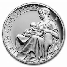 Stříbrná mince Queen's Virtues Charity 1 Oz £1 2022 Helena Proof