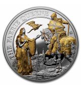Stříbrná mince Faerie Queene 2 Oz  (pozlaceno) Proof 2022 Helena