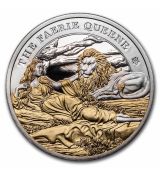 Stříbrná mince Faerie Queene lion (pozlaceno) Proof 2 Oz 2 £ 2023 Helena