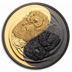 Stříbrná mince Black and Gold: Mořská Vydra 1 Oz 20 $ 2022 Kanada