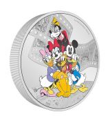 Stříbrná mince Mickey Mouse a přátelé 3 Oz 10 NZ$ 2023 Niue Proof coloured